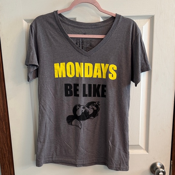 Disney Tops - Disney Store Gray Tee with Black Logo Lucifer cat